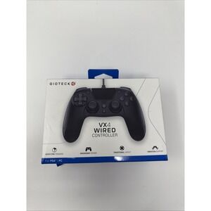 GIOTECK VX4+ WIRED CONTROLLER FOR PS4 QUICK FIRE TRIGGERS VIBRATION NEW BOXED